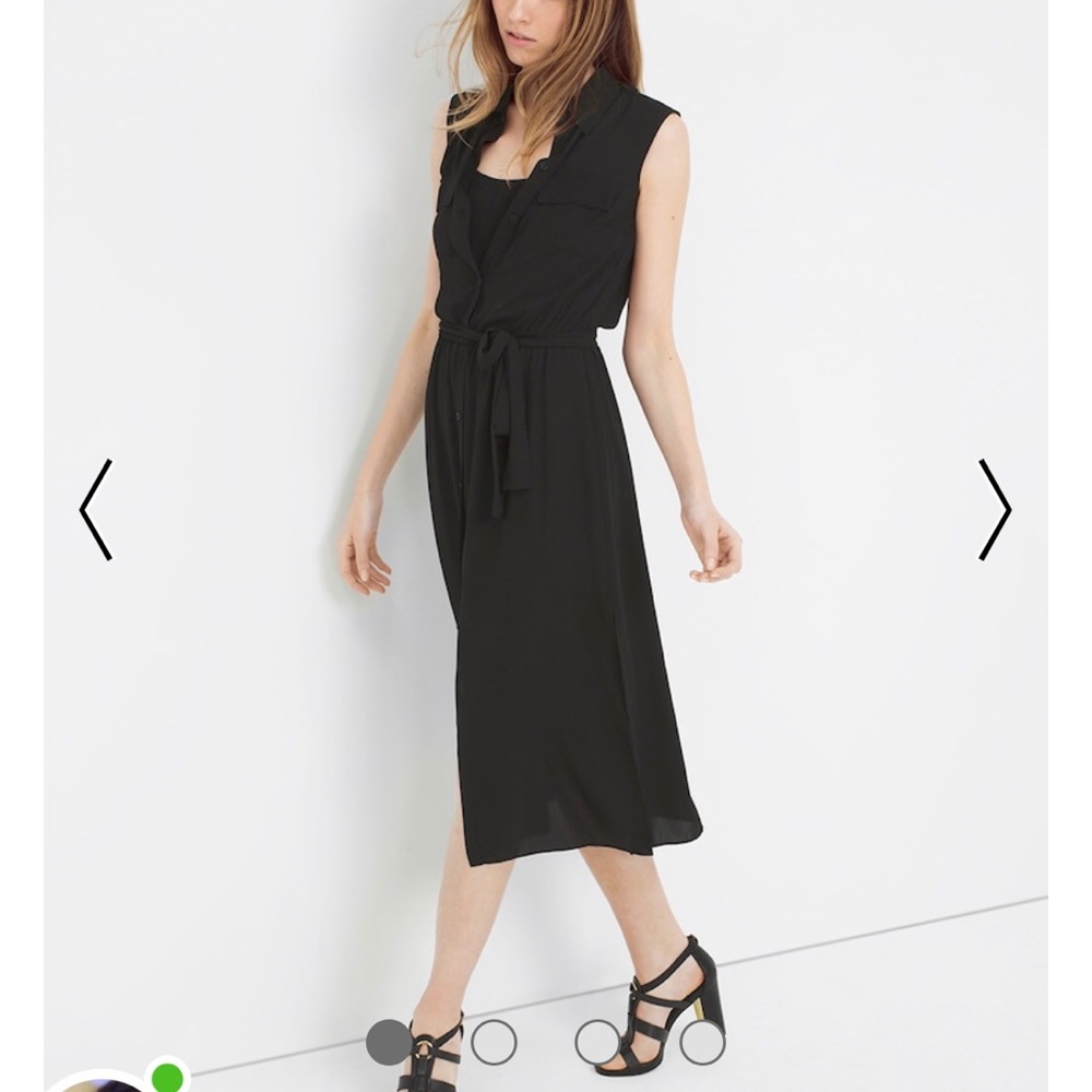 SLEEVELESS SHIRTDRESS